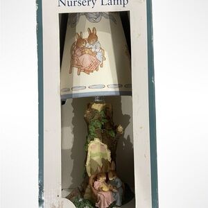 Vintage Charming Nursery Lamp with Bunny Design in box.